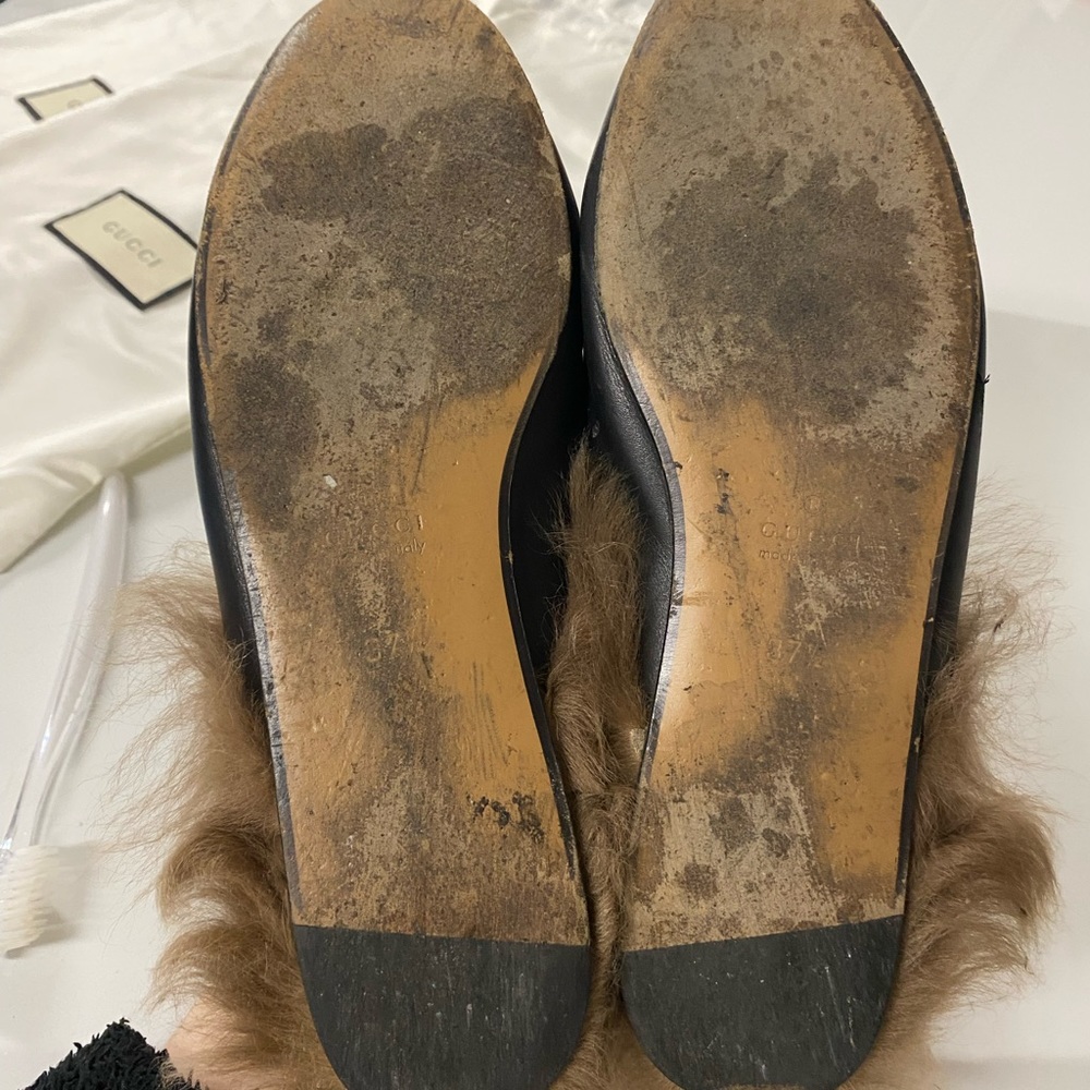 Gucci Princetown Leather Fur Tiger Loafer w/ Receipt Dustbag - Picture 8 of 13